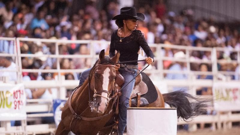 Ladies Barrel Racing, foto dal sito&nbsp;www.billpickettrodeo.com
