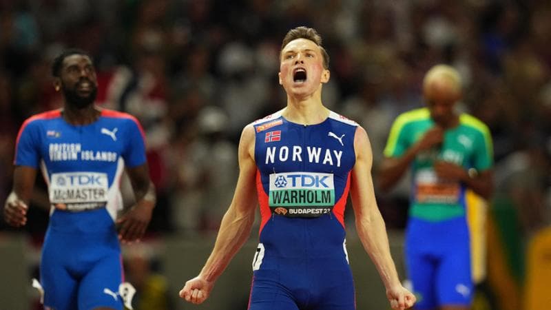 Karsten Warholm vince a Budapest
