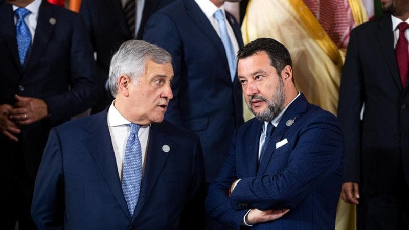 Antonio Tajani e Matteo Salvini&nbsp;
