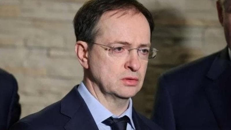 Il consigliere presidenziale, ex ministro della cultura e capo della delegazione ai negoziati, Vladimir Medinskij (Reuters)
