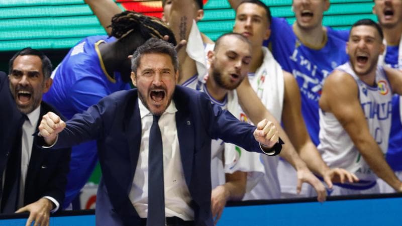 Il ct azzurro Gianmarco Pozzecco
