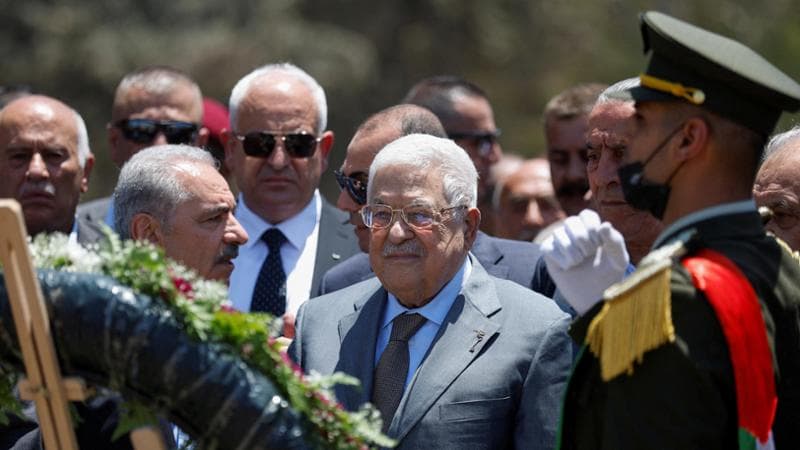 Il leader palestinese Abu Mazen (Mahmoud Abbas)
