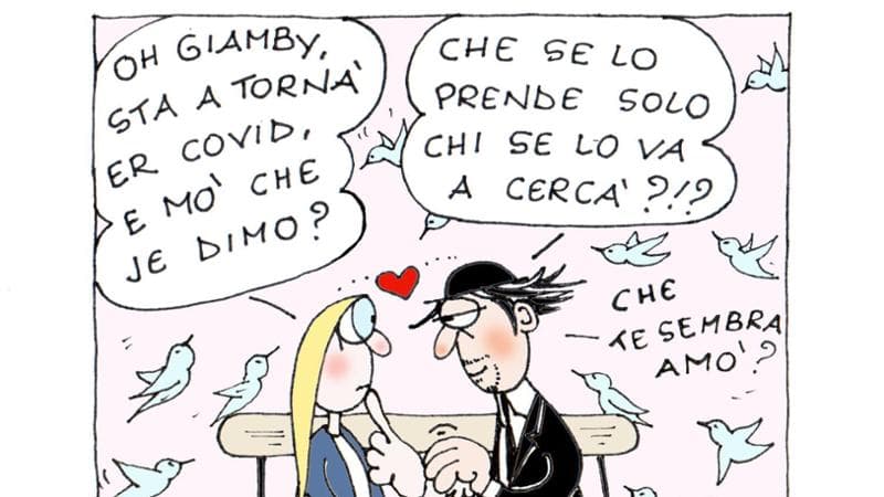 Vignetta di Elle Kappa uscita su Repubblica il 9 settembre 2023
