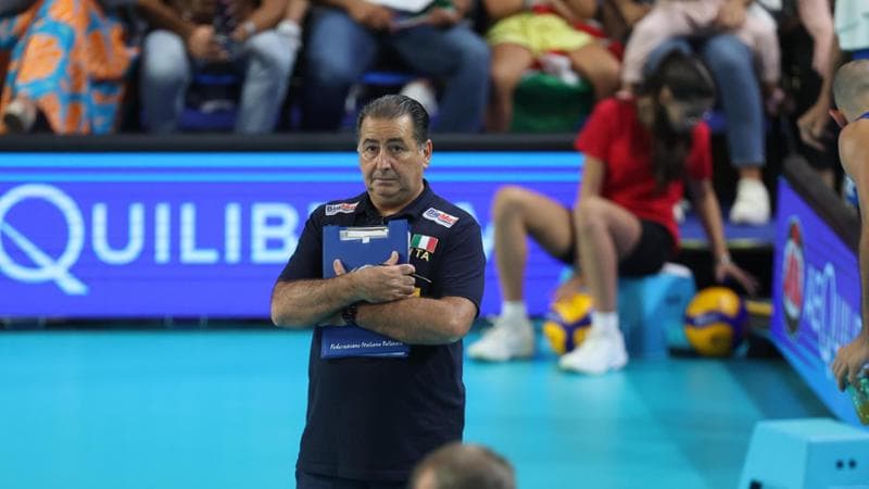 Il ct Fef&eacute; De Giorgi (De Sanctis-Galbiati-Rubin/FIPAV)
