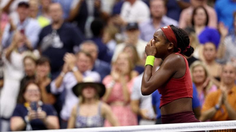 Coco Gauff subito dopo la vittoria
