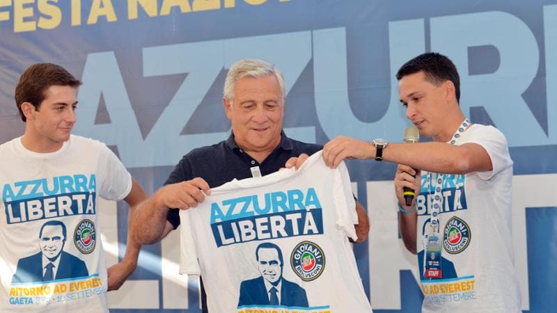 Antonio Tajani alla kermesse dei giovani di Forza Italia a Gaeta
