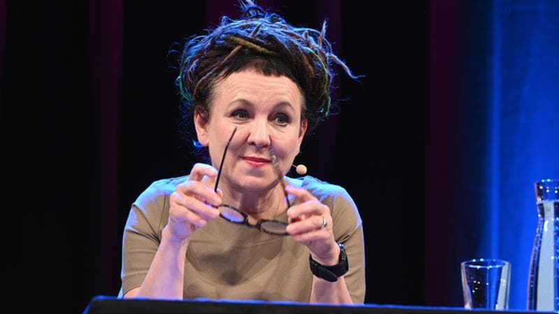 La&nbsp;scrittrice polacca Olga Tokarczuk. Foto: Horst Galuschka/dpa (Getty Images)
