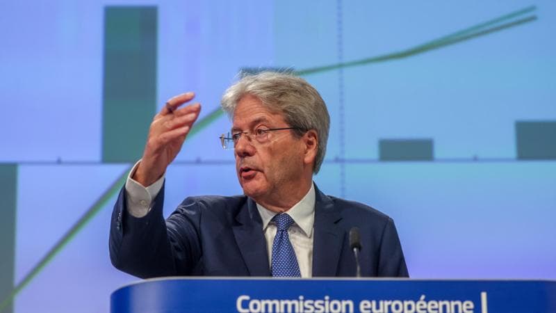 Il commissario Ue all'Economia Paolo Gentiloni
