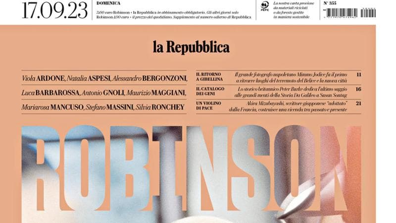Nel nuovo Robinson l’eredità culturale di Eugenio Scalfari