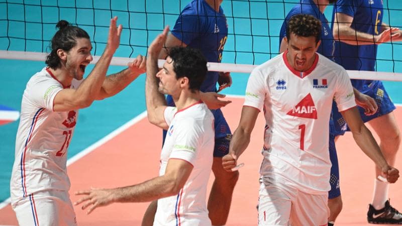La gioia dei francesi all'Europeo di volley
