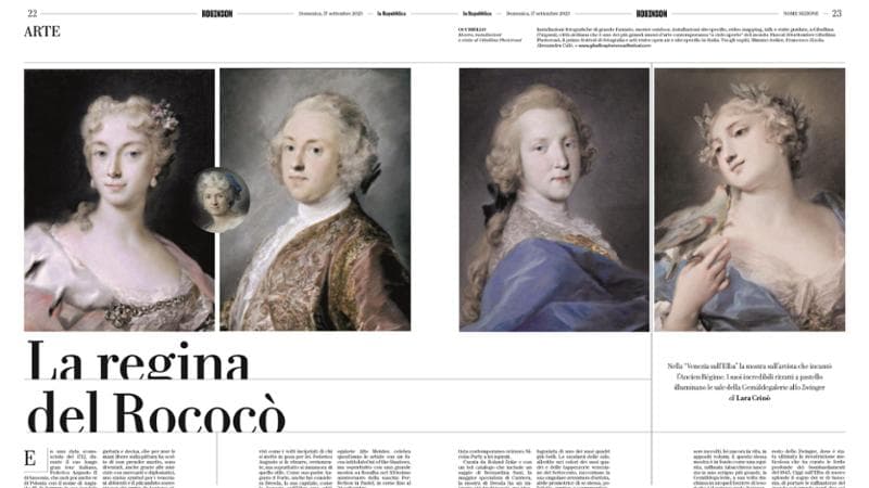 Una pagina prova di arte del nuovo&nbsp;Robinson
