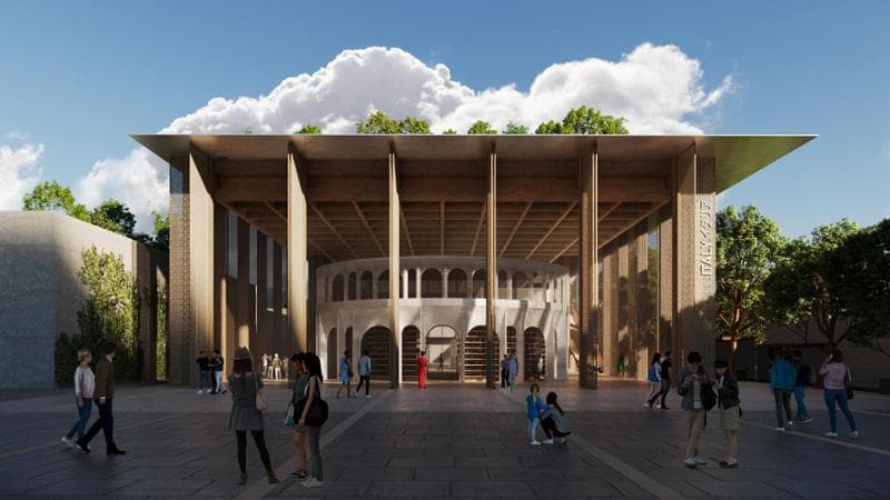 Come sar&agrave; l'ingresso principale del Padiglione Italia&nbsp;(visual by MCA Visual)
