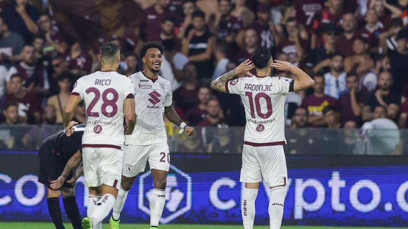 Salernitana-Torino 0-3: Buongiorno e Radonjic espugnano l’Arechi