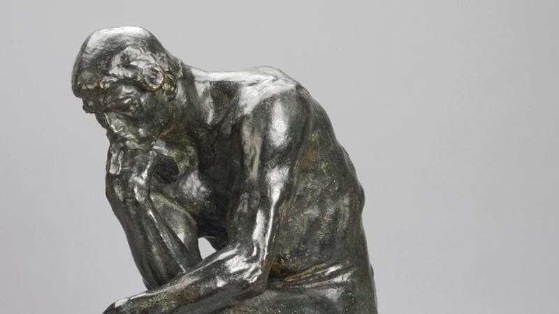 Il pensatore di Auguste Rodin&nbsp;(Photo by Ashmolean Museum/Heritage Images/Getty Images)
