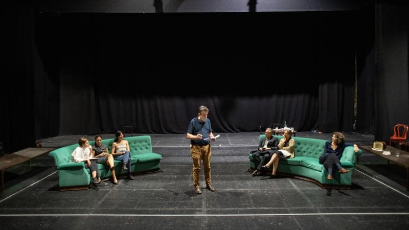 Le prove al Teatro Vascello di Roma. Alberto Novelli
