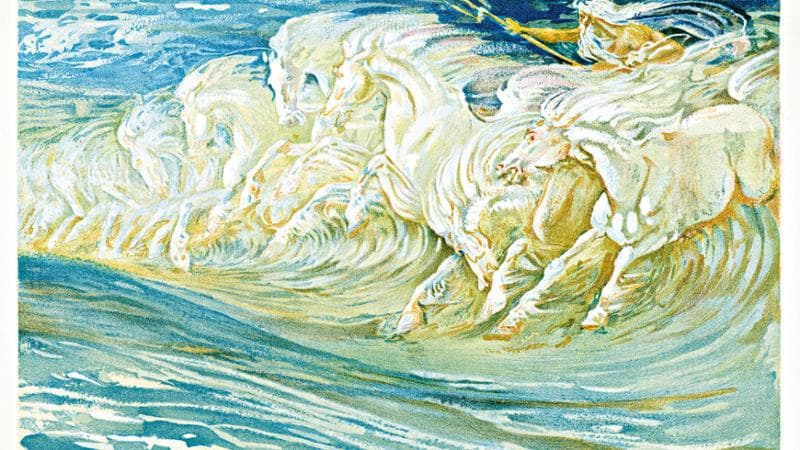 Walter Crane, I cavalli di Nettuno (1910)

