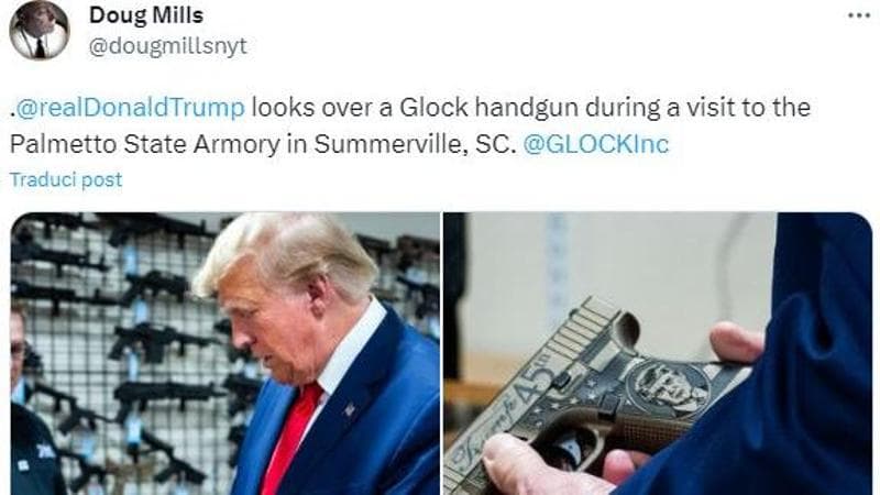 Trump compra una Glock con la sua faccia. Anzi no. Ma intanto la lobby delle armi festeggia