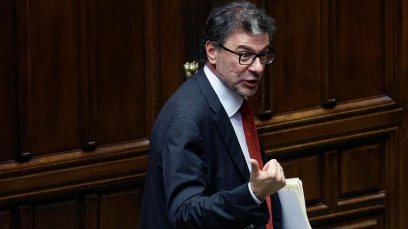 Il ministro dell'Economia, Giancarlo Giorgetti
