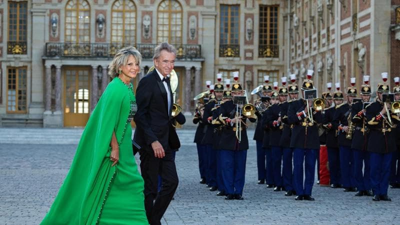 Bernard Arnault con la moglie, la pianista Helene Mercier-Arnault
