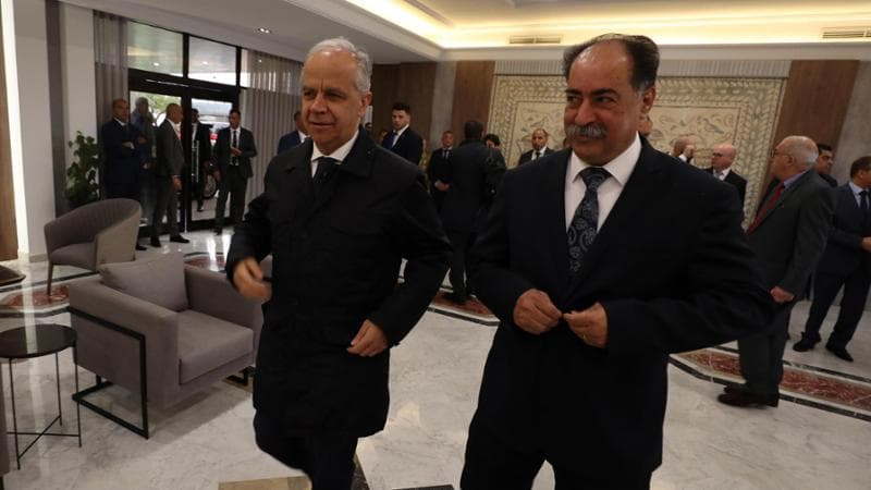 Il ministro dell'Interno Piantedosi con il suo omologo tunisino, Kamel Fekih

