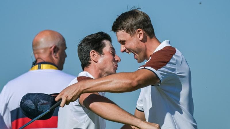 Viktor Hovland e Ludvig Aberg, vincitori col pi&ugrave; grande scarto nella storia della Ryder Cup
