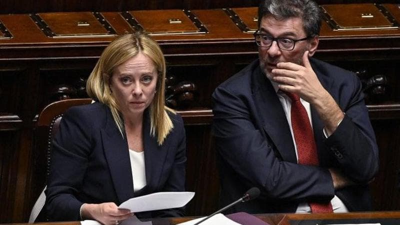 Giorgia Meloni e Giancarlo Giorgetti
