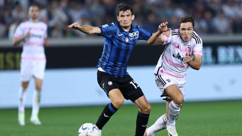 Chiesa in azione durante Atalanta-Juve
