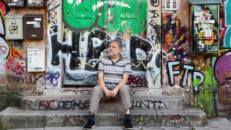 Slavoj Žižek, 74 anni (Manca Juvan/The New York Times)
