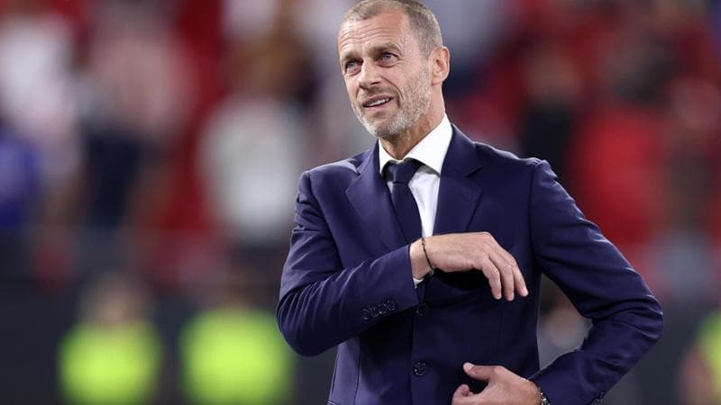 Il presidente dell'Uefa Ceferin
