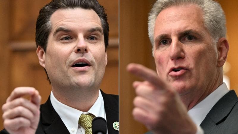 Matt Gaetz (a sinistra) e Kevin McCarthy (a destra)
