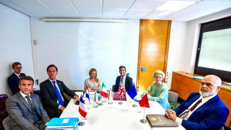 Meloni sui migranti cerca alleati extra Ue. Al tavolo Sunak e Rama