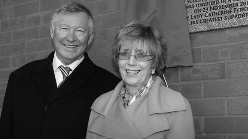 Cathy e Alex Ferguson. Foto: X @ManUtd
