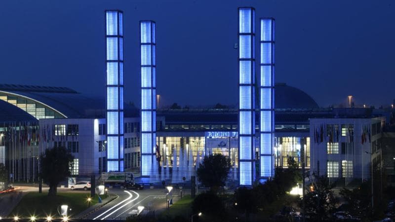 La fiera di Rimini, sede del TTG
