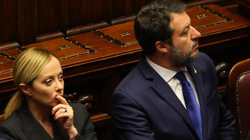 Giorgia Meloni e Matteo Salvini
