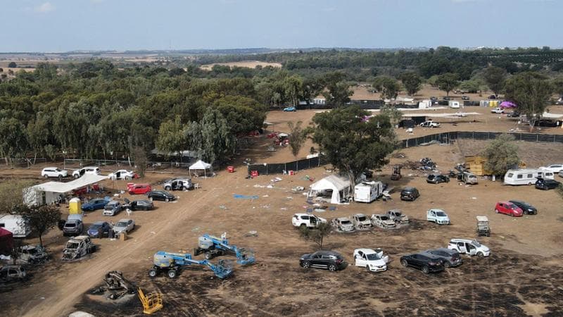Il luogo del rave preso d'assalto da Hamas nel sud di Israele
