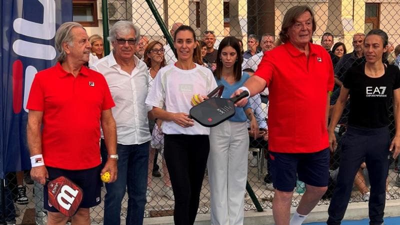 Bertolucci e Panatta con Flavia Pennetta e Francesca Schiavone
