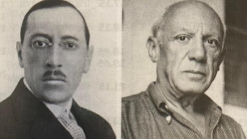 Il musicista Igor Stravcinskyj (1882-1971) e il pittore Pablo Picasso (1881-1973). Getty Images
