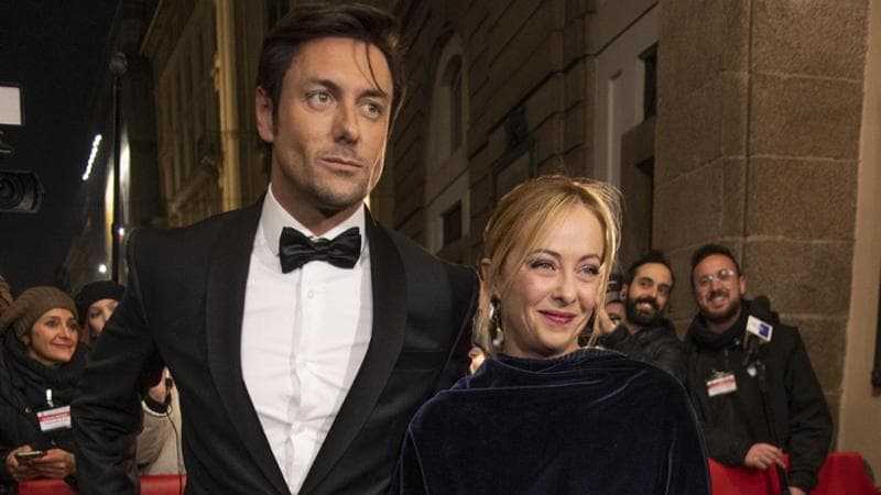 Giorgia Meloni e Andrea Giambruno
