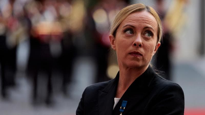 Roma, 23 ottobre: la premier Giorgia Meloni
