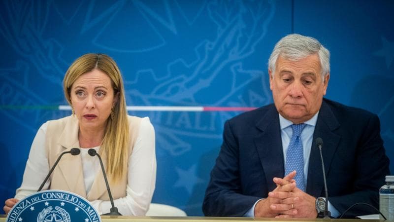 La premier Giorgia Meloni e il segretario di Fi Antonio Tajani
