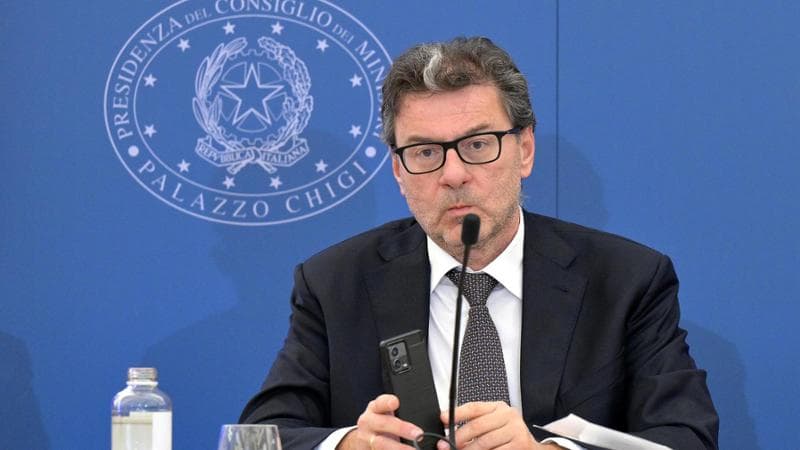 Il ministro dell'Economia Giancarlo Giorgetti (Lega)
