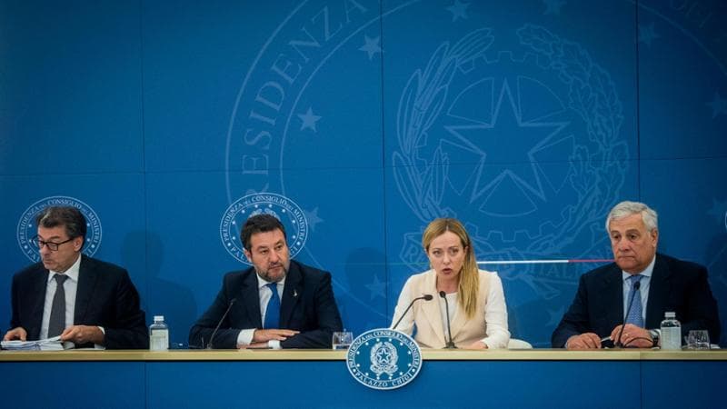 La conferenza stampa del 16 ottobre 2023, dopo l'approvazione della manovra
