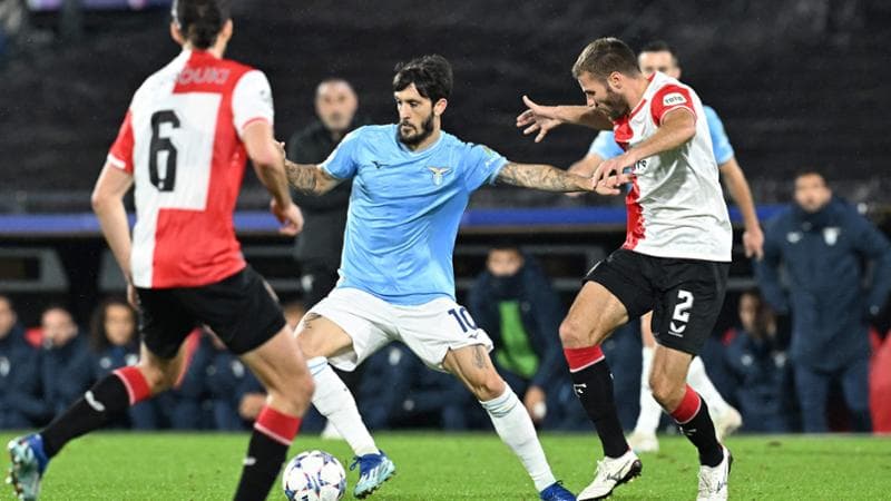 Le pagelle di Feyenoord-Lazio: Gimenez è una furia, Luis Alberto non c’è