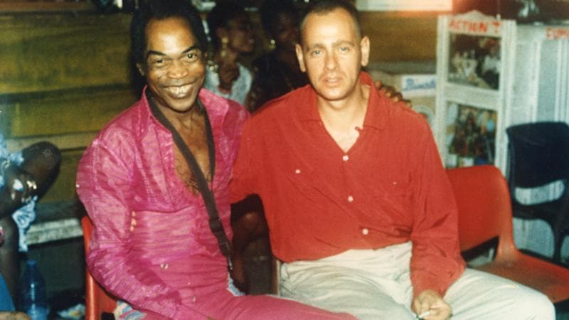 Fela Kuti con Michele Avantario
