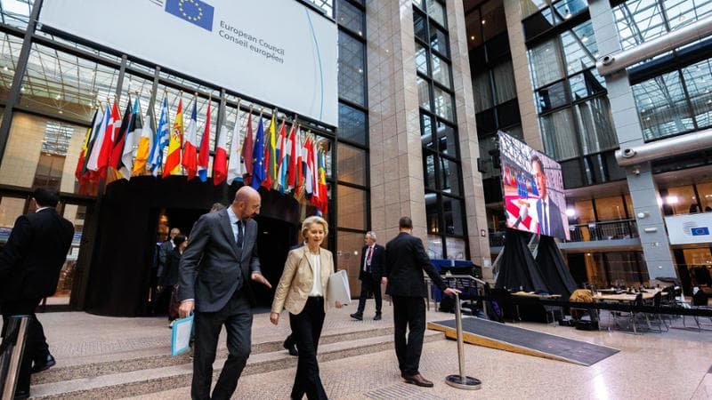 Charles Michel e Ursula von der Leyen a Bruxelles
