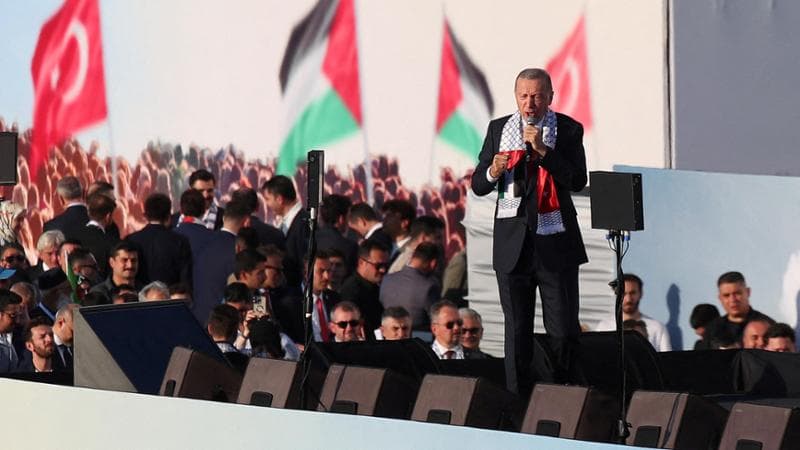 Istanbul, 28 ottobre: il comizio di Erdogan
