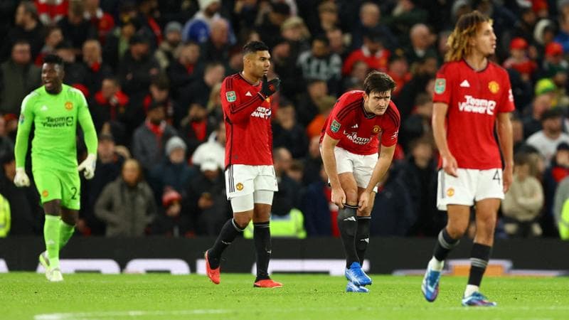 La delusione dei giocatori del Manchester United dopo il ko con il Newcastle

