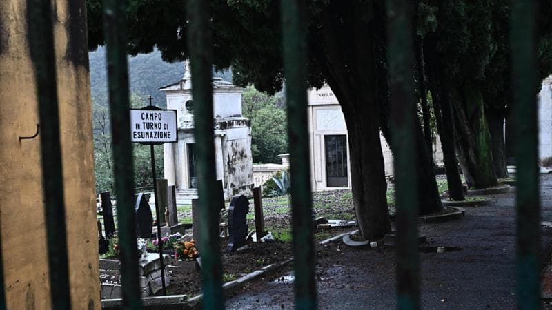 Cimitero chiuso a Genova nel giorno&nbsp;della commemorazione dei morti
