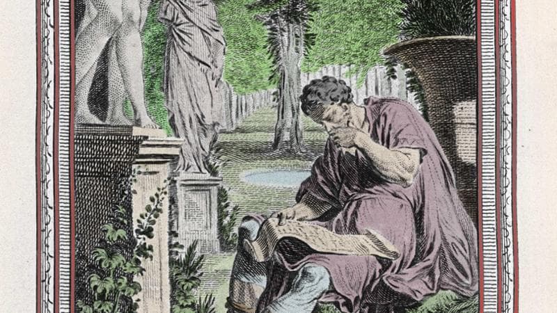 Lucrezio in una incisione del XVIII secolo (particolare, &copy; Giancarlo Costa / Bridgeman Images)
