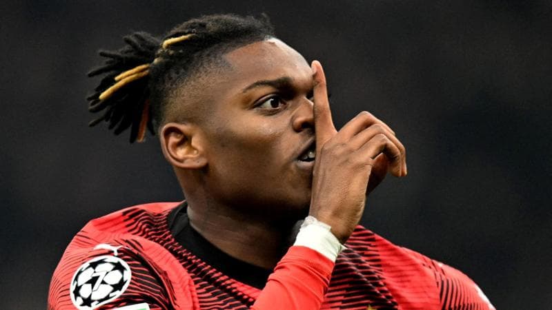 Rafael Leao dopo il gol al Psg
